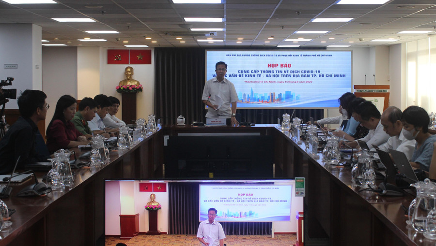 Quang cảnh buổi họp báo. Quang cảnh buổi họp báo.