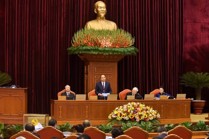 Chùm ảnh: Trọng thể khai mạc Hội nghị Trung ương 14 ảnh 4