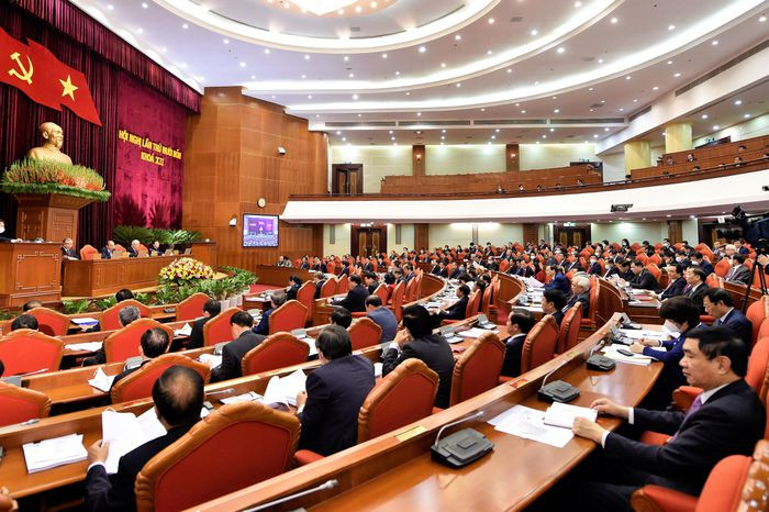 Chùm ảnh: Trọng thể khai mạc Hội nghị Trung ương 14 ảnh 7 Chùm ảnh: Trọng thể khai mạc Hội nghị Trung ương 14 ảnh 7