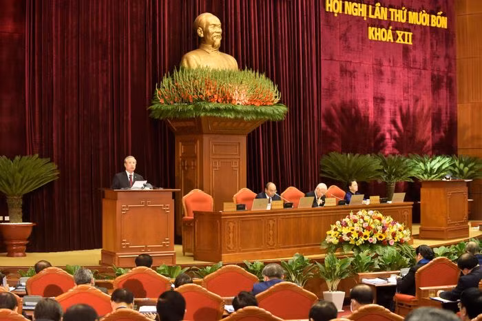 Chùm ảnh: Trọng thể khai mạc Hội nghị Trung ương 14 ảnh 10