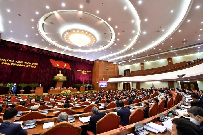 Chùm ảnh: Trọng thể khai mạc Hội nghị Trung ương 14 ảnh 9 Chùm ảnh: Trọng thể khai mạc Hội nghị Trung ương 14 ảnh 9