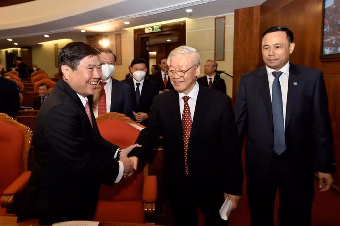 Chùm ảnh: Trọng thể khai mạc Hội nghị Trung ương 14 ảnh 3