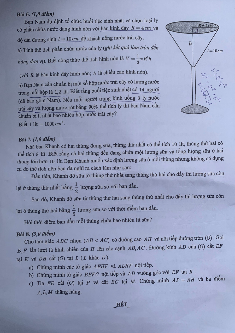 Đề thi môn Toán vào lớp 10 TPHCM năm học 2023-2024. Đề thi môn Toán vào lớp 10 TPHCM năm học 2023-2024.