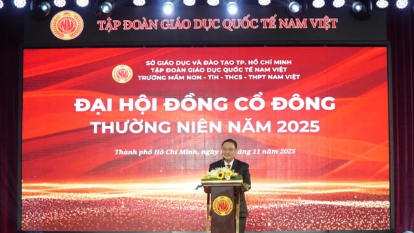 Ông Nguyễn Đức Quốc, Chủ tịch Tập đoàn Giáo dục Quốc tế Nam Việt.