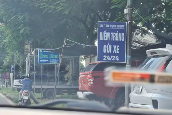 Điểm trông giữ xe của Công ty TNHH TM Quỳnh Anh Group.