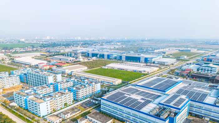 Một góc KCN VSIP Nghệ An. (Ảnh: Phạm Tâm)