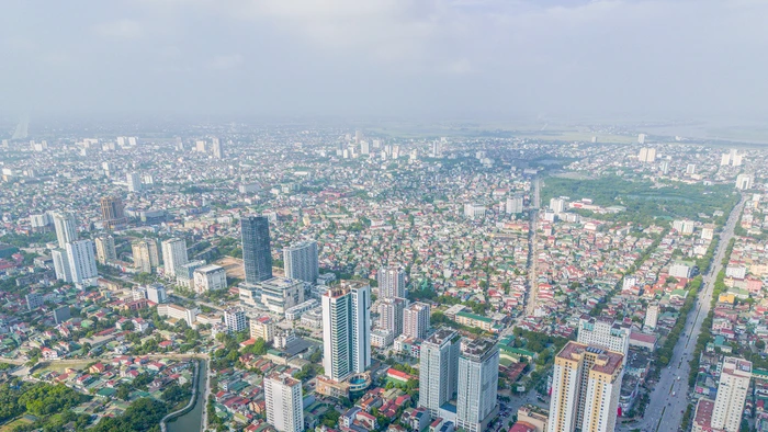 Một góc trung tâm tỉnh Nghệ An. (Ảnh: Phạm Tâm)