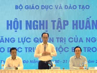 Bộ trưởng Hoàng Minh Sơn phát biểu tại Hội nghị.