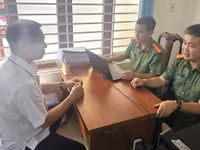 Phòng PA03, Công an Đắk Lắk phát hiện nhiều sai phạm tại Trung tâm GDNN-GDTX Sông Cầu. (Ảnh: TT)