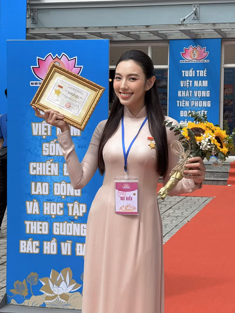 Hoa hậu Thùy Tiên tham dự Hội Nghị Quốc tế lần 5 tại Hàn Quốc