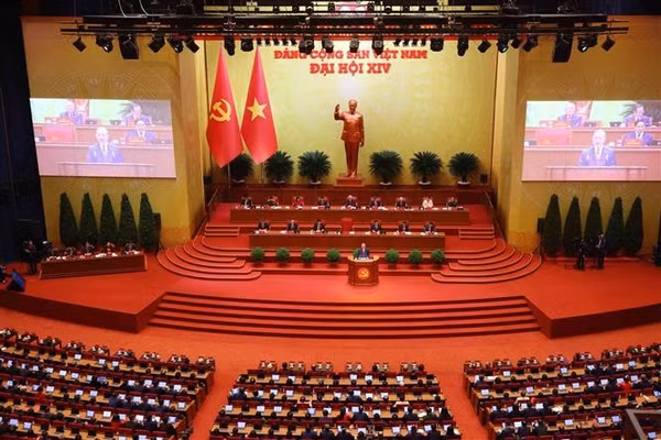 Quang cảnh phiên khai mạc Đại hội XIV của Đảng, sáng 20/1. Ảnh: TTXVN