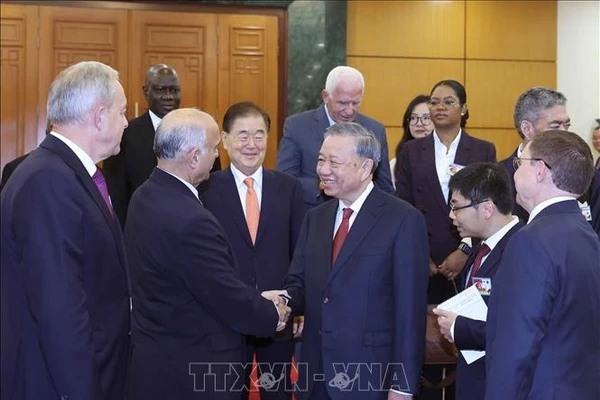 Tổng Bí thư Tô Lâm với các đại biểu. Ảnh: Thống Nhất/TTXVN.