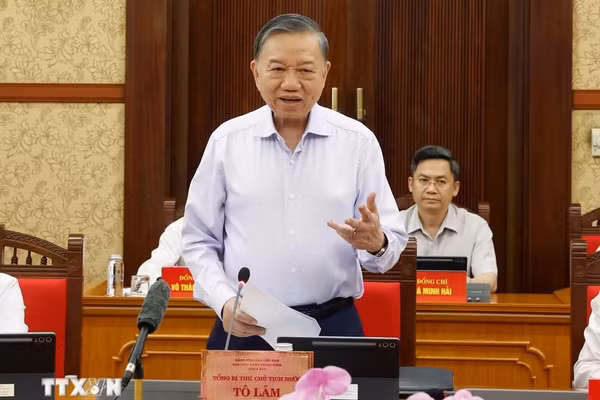 Tổng Bí thư, Chủ tịch nước chủ trì phiên họp Ban Chỉ đạo Trung ương về phát triển khoa học, công nghệ, đổi mới sáng tạo và chuyển đổi số. (Ảnh: Thống Nhất/TTXVN)