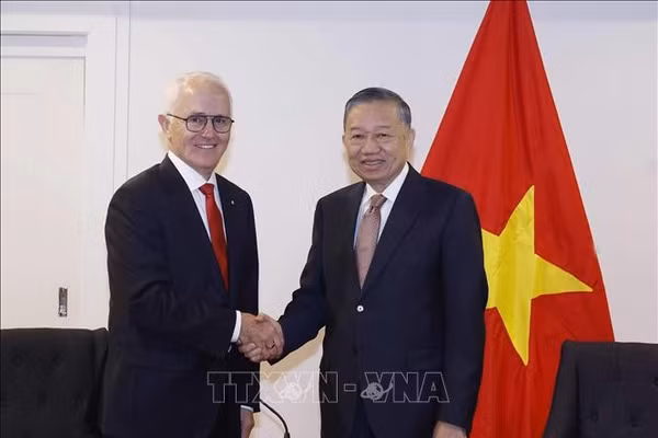 Tổng Bí thư, Chủ tịch nước Tô Lâm tiếp nguyên Thủ tướng Australia Malcolm Turnbull AC