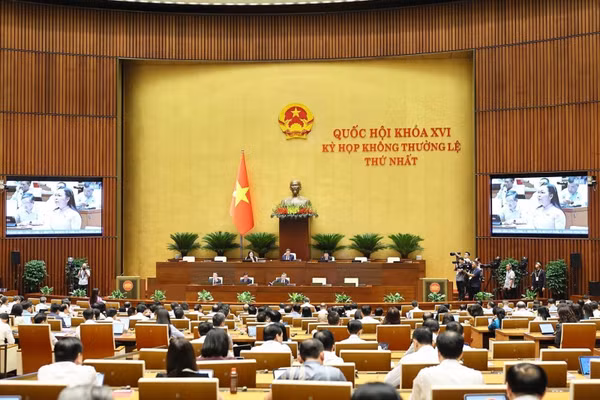 Quang cảnh phiên họp Quốc hội ngày 7/8/2026. Ảnh: Doãn Tấn/TTXVN