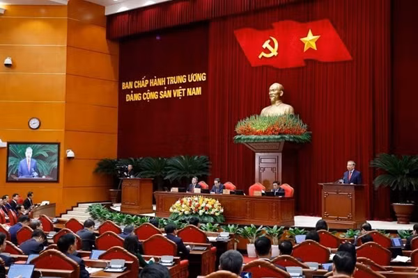 Hội nghị Trung ương 2 khóa XIV diễn ra từ ngày 23-25.3 tại Hà Nội. Ảnh: TTXVN