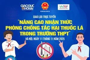  Giao lưu trực tuyến: Nâng cao nhận thức phòng chống tác hại thuốc lá trong trường THPT 