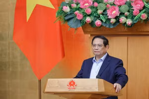 Thủ tướng phát biểu kết luận Phiên họp Chính phủ thường kỳ tháng 6/2024 và Hội nghị trực tuyến Chính phủ với các địa phương - Ảnh: VGP/Nhật Bắc