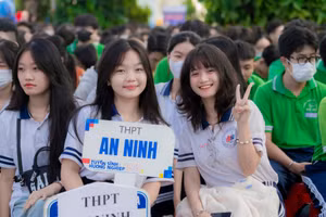 Học sinh Trường THPT An Ninh sẵn sàng cho kỳ thi tốt nghiệp THPT năm 2025. (Ảnh: doantruonganninh)