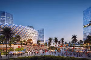 Phối cảnh sân vận động quy mô tới 70.000 chỗ ngồi tại Khu liên hợp Thể dục Thể thao Quốc gia Rạch Chiếc