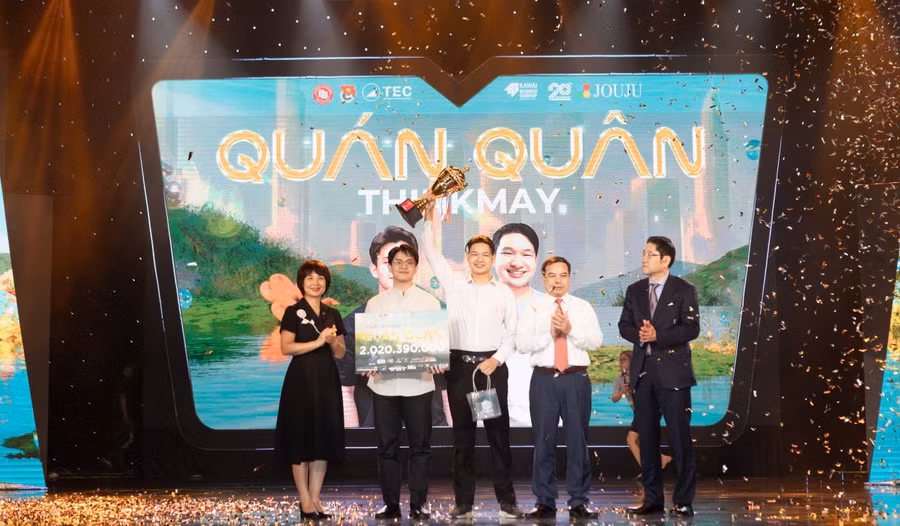 Quán quân cuộc thi Khởi nghiệp cùng Kawai 2025 với mức giải thưởng lên tới 2.020.390.000 tỷ đồng đã thuộc về đội thi Thinkmay. 