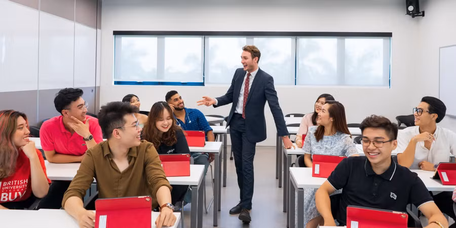 Một lơp học ở BUV.