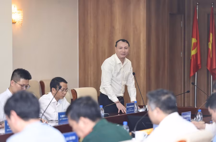 PGS.TS Nguyễn Đức Sơn - Hiệu trưởng Trường Đại học Sư phạm Hà Nội chia sẻ tại Hội nghị.