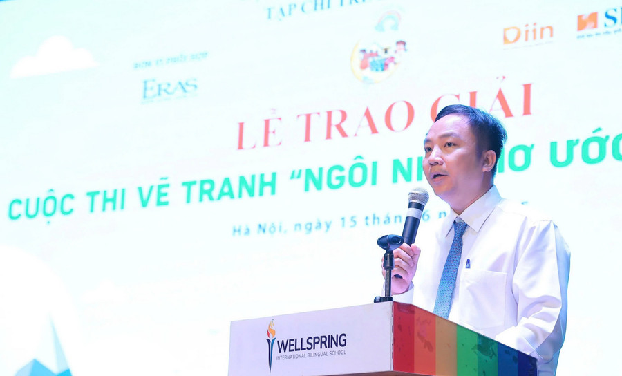 Ông Nguyễn Mạnh Huy - Tổng Biên tập Tạp chí Trẻ em Việt Nam. ngoinhamouocjpg4.jpg