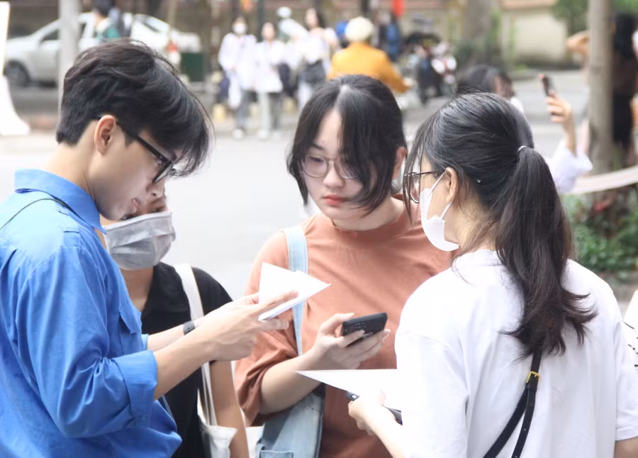 Thí sinh thi đánh giá năng lực do Trường ĐH Sư phạm Hà Nội tổ chức năm 2024.