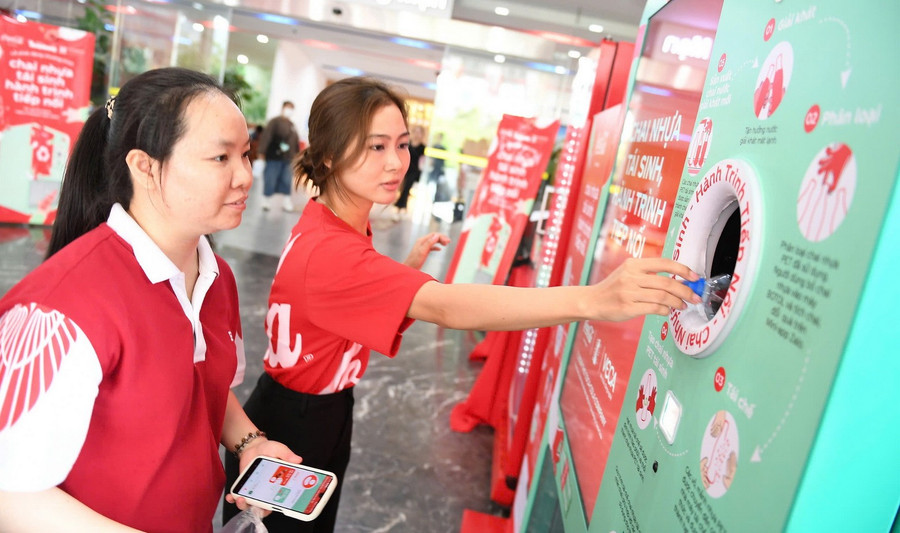 Trải nghiệm máy tái chế của chương trình.