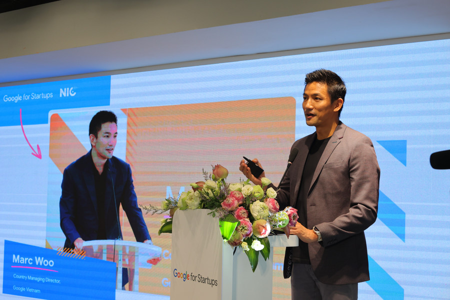 Ông Marc Woo, Giám đốc Điều hành, Google Việt Nam phát biểu tại sự kiện. ong-marc-woo-giam-doc-dieu-hanh-google-viet-nam-phat-bieu-tai-su-kien.jpg