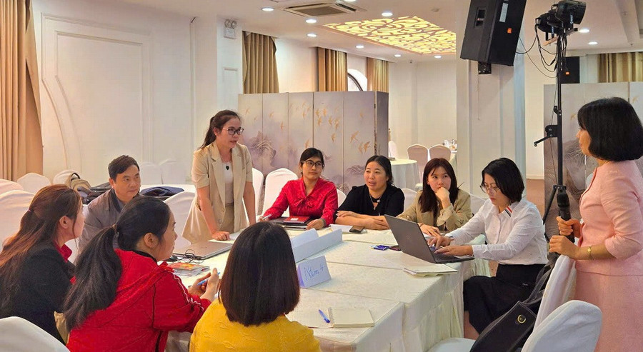 Học viện hào hứng tương tác, trao đổi tại buổi tập huấn.