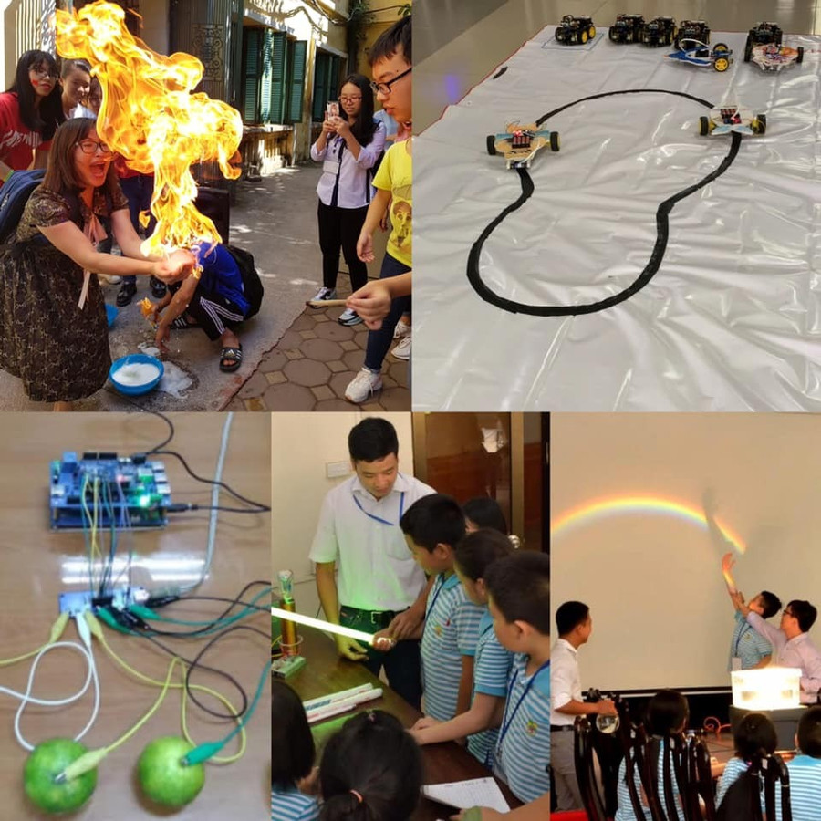 Các hoạt động trải nghiệm giáo dục STEM cho học sinh tại Trường ĐH Sư phạm Hà Nội. giaoducstem-6.jpg