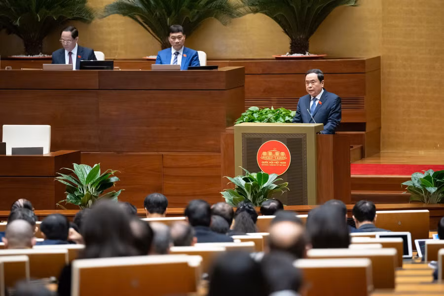 Chủ tịch Quốc hội Trần Thanh Mẫn phát biểu bế mạc Kỳ họp.