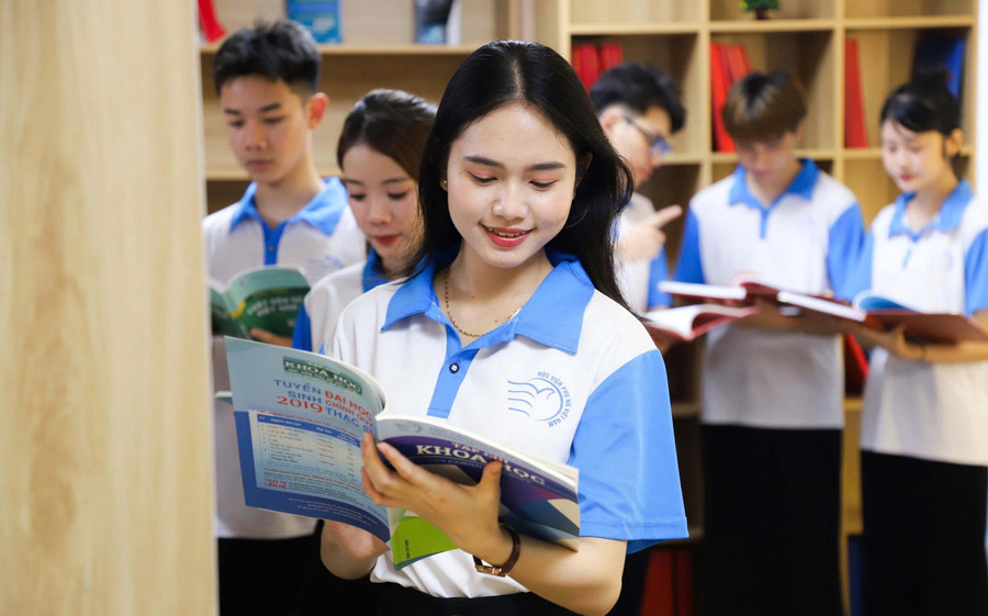 Sinh viên Học viện Phụ nữ Việt Nam.