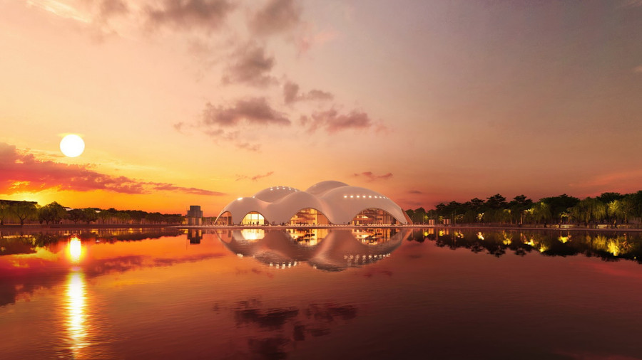 Phối cảnh Nhà hát opera Hà Nội.