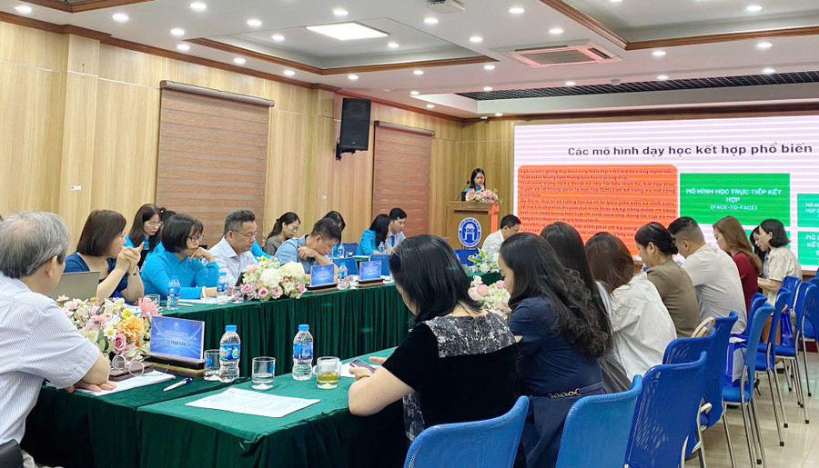 Chuyên gia tham luận tại hội thảo. tienhanhjpg1.jpg