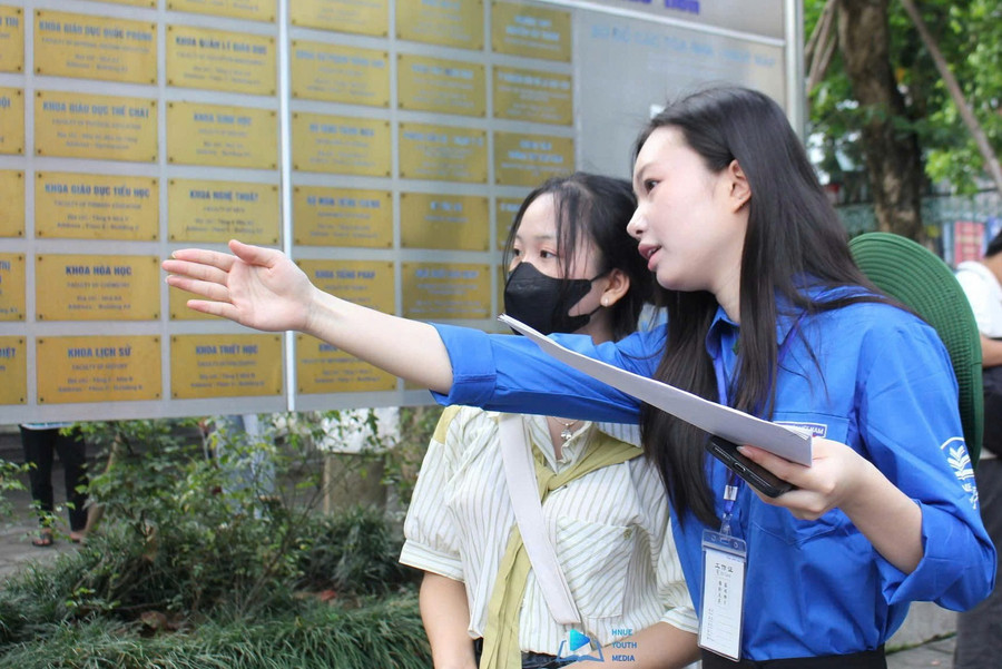 Thí sinh tham dự thi đánh giá năng lực do Trường Đại học Sư phạm Hà Nội tổ chức năm 2025. Ảnh: Website nhà trường.