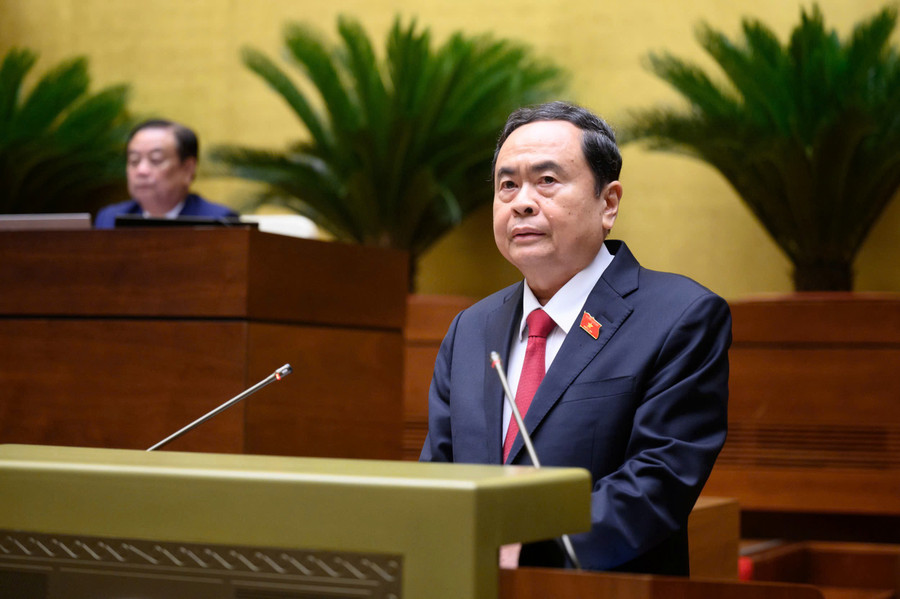 Chủ tịch Quốc hội Trần Thanh Mẫn phát biểu khai mạc Kỳ họp thứ 9, Quốc hội Khóa XV.