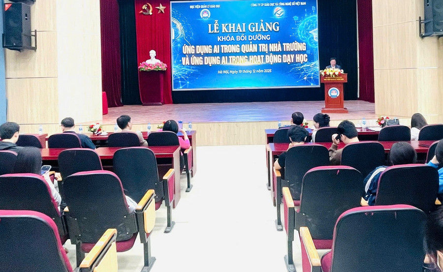 Toàn cảnh Lễ khai giảng.