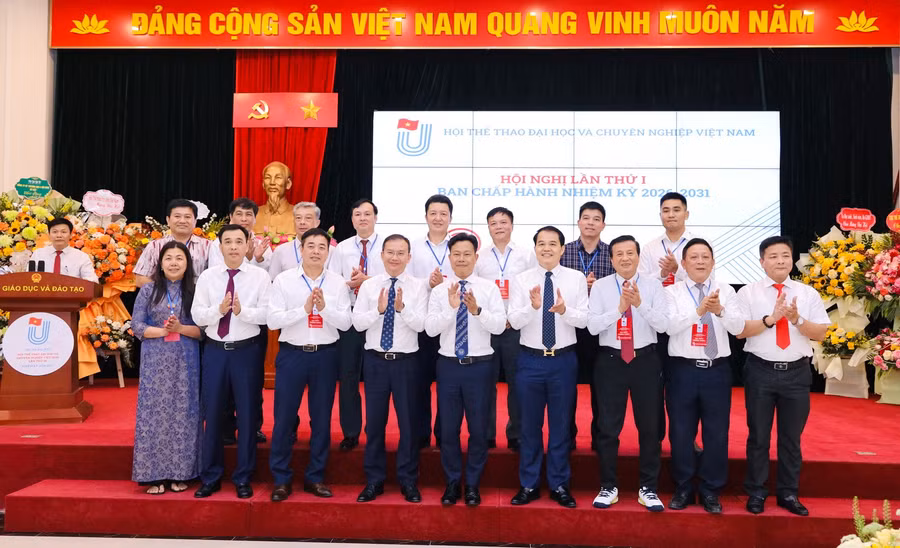 Ban chấp hành Hội Thể thao đại học và chuyên nghiệp Việt Nam nhiệm kỳ 2026 - 2031 ra mắt Đại hội.