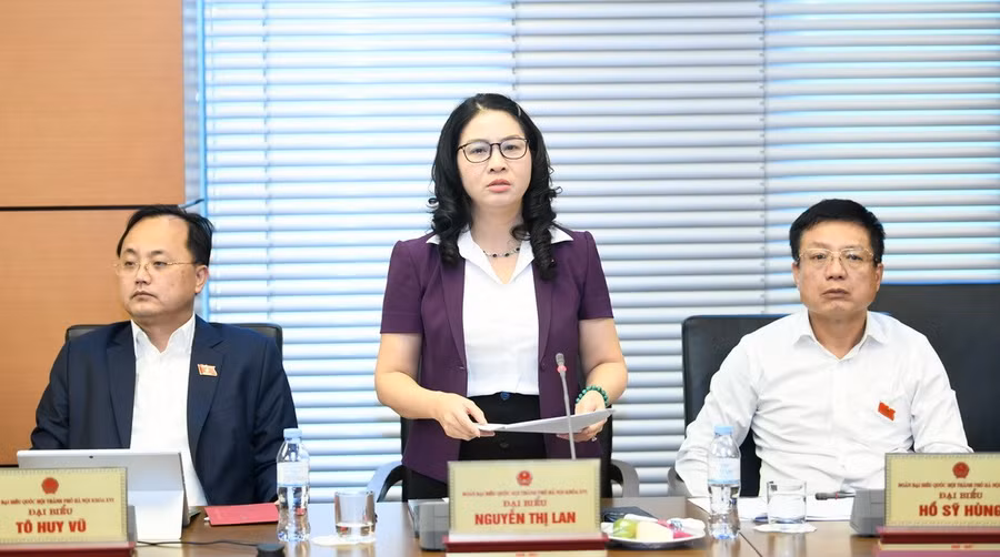 GS.TS Nguyễn Thị Lan - đại biểu Quốc hội đoàn TP Hà Nội, Giám đốc Học viện Nông nghiệp Việt Nam.