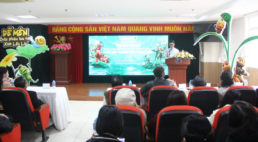 Toàn cảnh buổi gặp mặt báo chí phát động Cuộc thi “Sáng tác cùng dế”.
