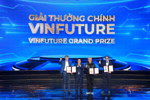 Thủ tướng Chính phủ Phạm Minh Chính trao giải thưởng cho các chủ nhân Giải thưởng Chính VinFuture 2024, vinh danh những đóng góp đột phá để thúc đẩy sự tiến bộ của học sâu