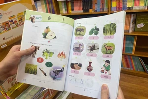Bài học trong SGK Tiếng Việt hay Toán đều gắn với những tình huống quen thuộc trong đời sống hằng ngày giúp học sinh dễ ghi nhớ. Ảnh: An Vy.