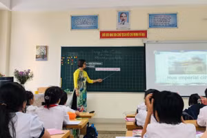 Ứng dụng công nghệ thông tin vào việc giảng dạy ngoại ngữ đã mở ra nhiều cơ hội giúp các em học sinh tiếp cận kiến thức một cách linh hoạt. 