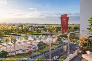 Tầm nhìn “triệu đô” từ ban công căn hộ The Royce hướng ra biểu tượng San Hô Đỏ kiêu hãnh