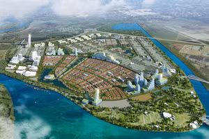 Một trong những đại đô thị đang được triển khai tại Hải An. Ảnh: KBC