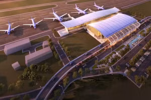 Cảng hàng không quốc tế Cát Bi đang được mở rộng, nâng cấp. Phối cảnh nhà ga hành khách T2 sắp khởi công