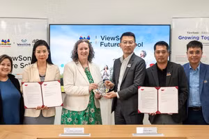 Lễ ký kết biên bản ghi nhớ và trao danh hiệu trường học điển hình Future School giữa ViewSonic và trường Quốc tế Westlink